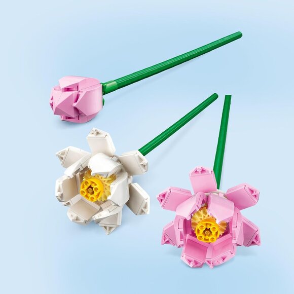 NEW LEGO Lotus Flower Decor Display Bouquet 40647 Stocking Stuffer Christmas Gif - Picture 3 of 13